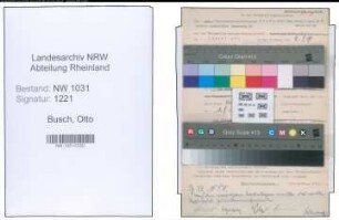 Entnazifizierung Otto Busch , geb. 00.00.0000 (Polizeibeamter)