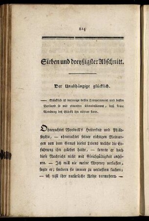 Sieben und dreyßigster Abschnitt.