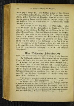 Über Weihnachts-Schulfeiern