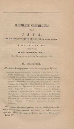 Algemeene geschiedenis van Java, van de vroegste tijden af aan tot op onze dagen, door J. Hageman, JCz. II. Boek
