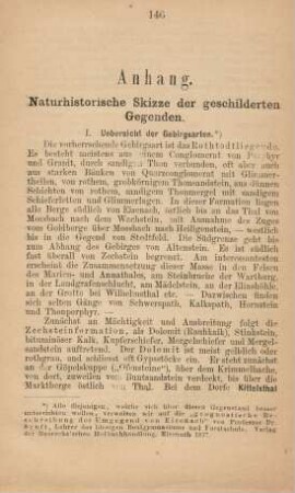 Anhang. Naturhistorische Skizze der geschilderten Gegenden