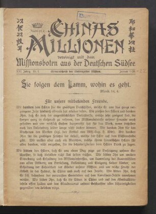 Nr. 1. Januar 1920