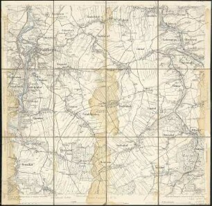 Äquidistantenkarte 62 : Section Waldheim, 1895 : Section Waldheim. - 1:25000. - Leipzig: Giesecke & Devrient, 1895. - 1 Kt.