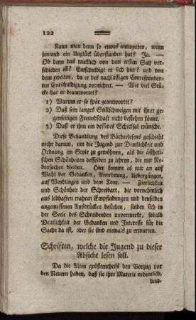Schriften, welche die Jugend zu dieser Absicht lesen. - Fürbitten: