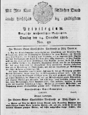 Bergische wöchentliche Nachrichten