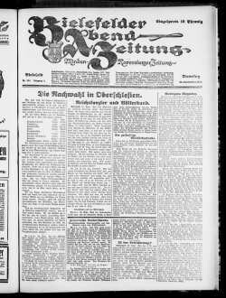 Bielefelder Abend-Zeitung. 1923-1924