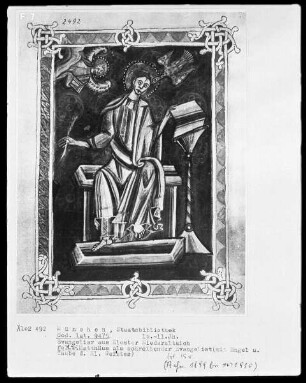 Evangeliar aus Kloster Niederaltaich — Evangelist Matthäus, Folio 15verso