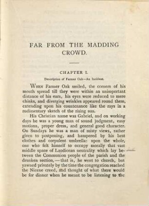 Far from the madding crowd : in two volumes, 1