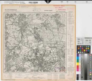Katasteramt Bochum  Kreis Bochum, Meßtischblatt Gelsenkirchen 4408, Farbige Einzeichnung mit Namensliste