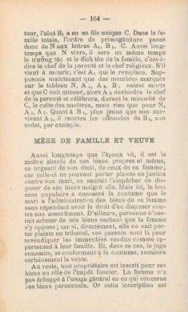 Mère de famille et veuve