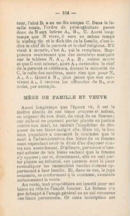 Mère de famille et veuve