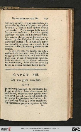 Caput XIII.: De usu globi terrestris