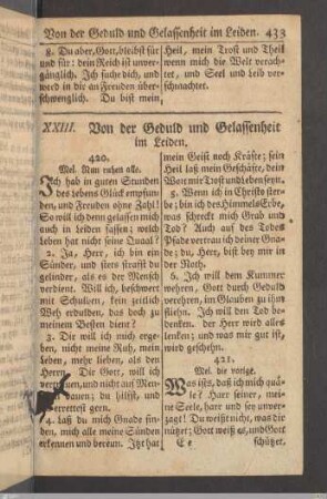 XXIII. Von der Geduld und Gelassenheit im Leiden.
