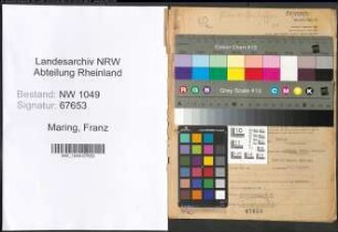 Entnazifizierung Franz Maring , geb. 09.06.1902 (Techniker)