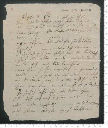 Brief von Adelbert von Chamisso an Friedrich de La Motte- Fouqué