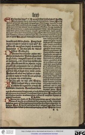 Item alia epistola de uno confessore. Ecclia xlv.