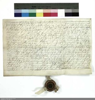 Revers Hermann von Vultée bezüglich der Belehnung mit dem Zehnten in Kleinseelheim durch Adolf [von Dalberg], Abt von Fulda