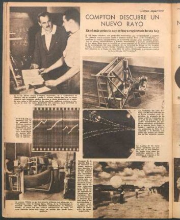 Compton descubre un nuevo rayo [Fotografías] : Es el más potente que se haya registrado hasta hoy