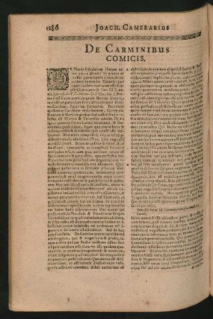 De Carminibus Comicis.