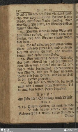 [Am siebenten Sonntage nach Trinitatis]