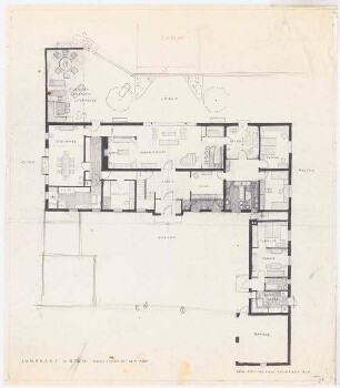 Landhaus, Nyon (Haus Schwebes, zahlreiche Varianten): Grundriss EG 1:100