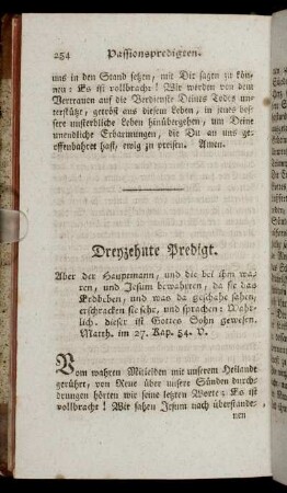 Dreyzehnte Predigt.