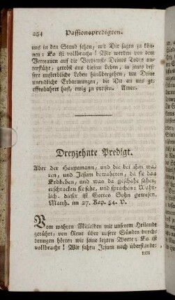 Dreyzehnte Predigt.