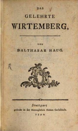 Das Gelehrte Wirtemberg