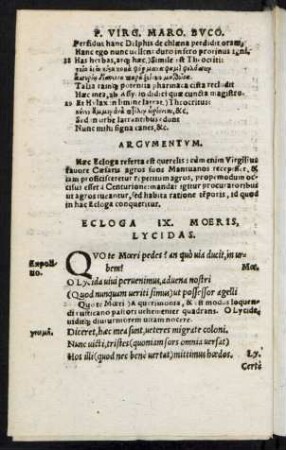 Ecloga IX. Moeris, Lycidas.