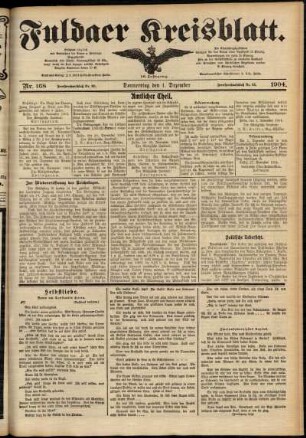 Ausgabe vom Donnerstag, den 01. Dezember 1904.