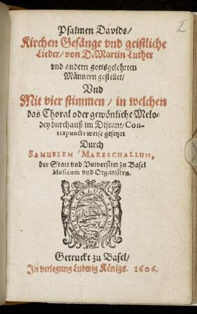 Psalmen Davids : Kirchen Gesänge und geistliche Lieder
