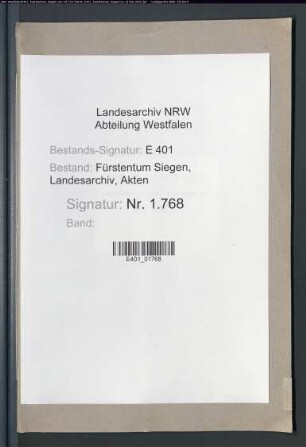 Angelegenheiten des Eisenhammers zu Buschhütten