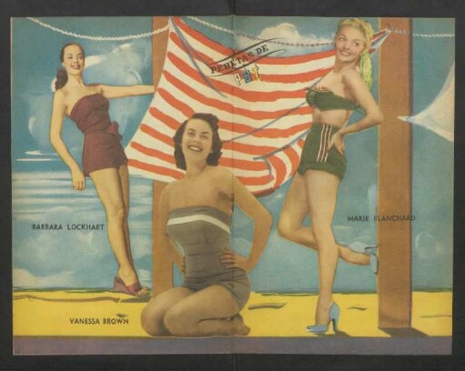 Barbara Lockhart, Vanessa Brown, Marie Blanchard - [Ilustración] : Pebetas de PBT