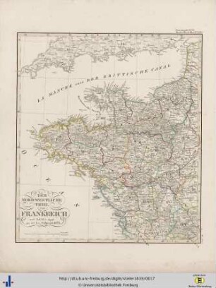 Der Nord-Westliche Theil von Frankreich.