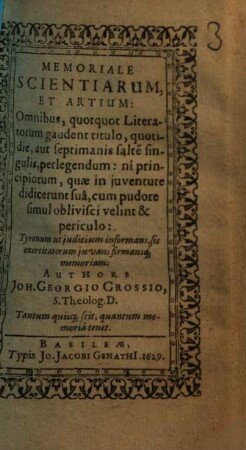Memoriale scientiarum et artium