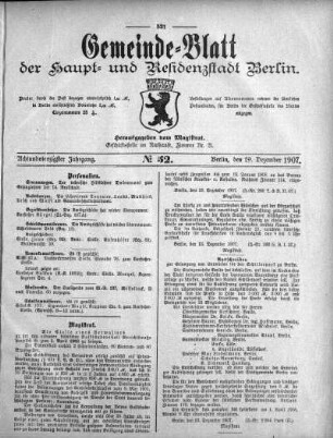 1907,52: No. 52, 29. Dezember 1907