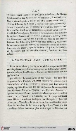 Monumens des Obotrites