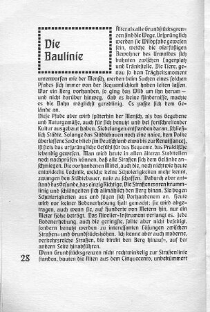 Die Baulinie