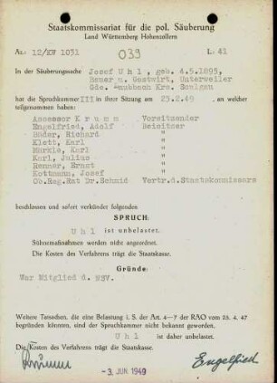 Uhl, Josef