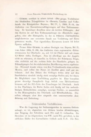 Tektonische Verhältnisse.