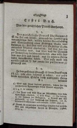 Erstes Buch. Von dem gerichtlichen Proceß überhaupt.