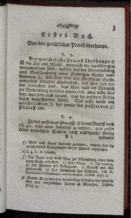 Erstes Buch. Von dem gerichtlichen Proceß überhaupt.