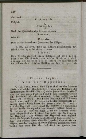 Viertes Kapitel. Von der Hyperbel