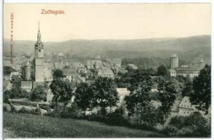 Zschopau. Stadtansicht