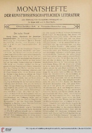 Elftes/Zwölftes Heft (November/Dezember 1905)