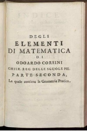 Parte 2: Elementi di Matematica. Parte Seconda