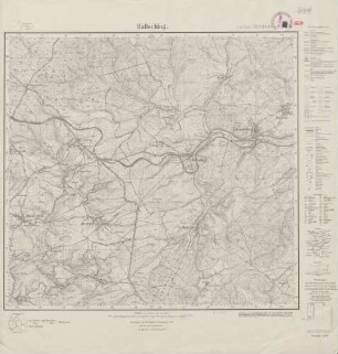 5604 (alte Nr.: 3263) Hallschlag, Meßtischblatt (4cm - Karte)