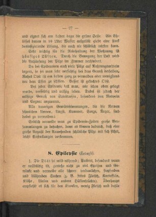 8. Epilepsie (Krämpfe).