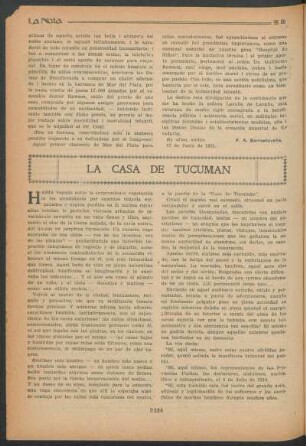 La casa de Tucuman
