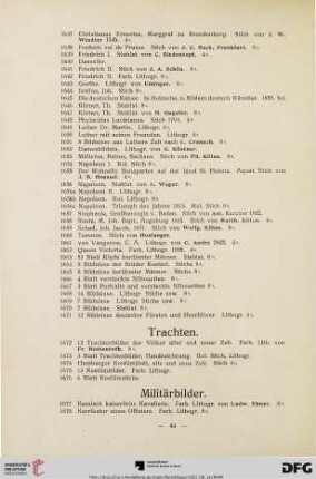 Militärbilder (Nr. 1677-1688)